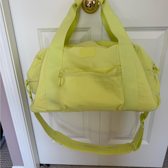 BEIS Handbags - BEIS Neon Yellow Travel Duffel Bag